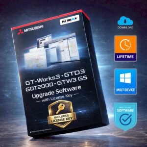 Mitsubishi GT-Works3, GTD3 GOT2000 and GTW3 GS Upgrade Software with License Key