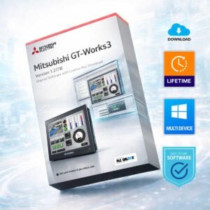 Mitsubishi GT-Works3 Version-1.217B Original Software with License Key Download